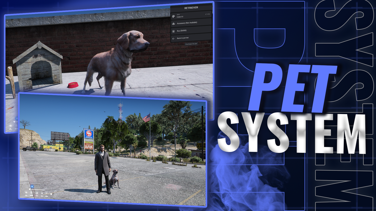 🐾 QBCore Pet System – All-In-One Package (HTN+ Exclusive)